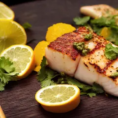 Grillowany halibut z cytryną i ziołami. Czy halibut jest zdrowy? Tak, to pyszne i zdrowe danie.