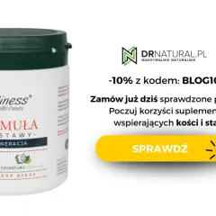 Suplement diety Aliness Formuła na stawy, proszek 145g. Dowiedz się, co to glukozamina i jak wspiera Twoje stawy.