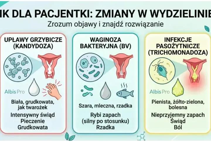 Przewodnik po upławach: od normy po infekcje. Zrozum objawy i znajdź rozwiązanie, gdy pojawią się niepokojące zmiany.