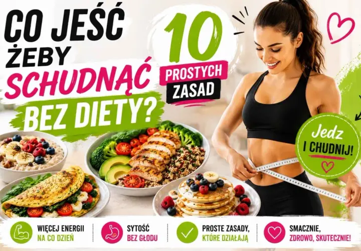 Co jeść żeby schudnąć bez diety? 10 prostych zasad. Zdrowe posiłki i smukła sylwetka.