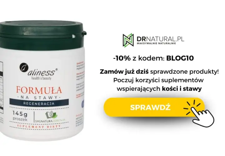 Suplement diety Aliness Formuła na stawy, proszek 145g. Dowiedz się, co to glukozamina i jak wspiera Twoje stawy.