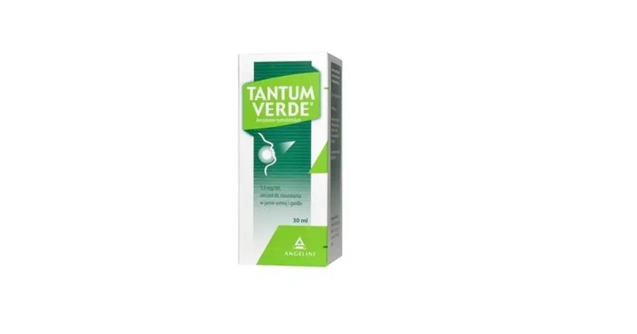 Tantum Verde w ciąży: aerozol do stosowania w jamie ustnej i gardle. Opakowanie leku.
